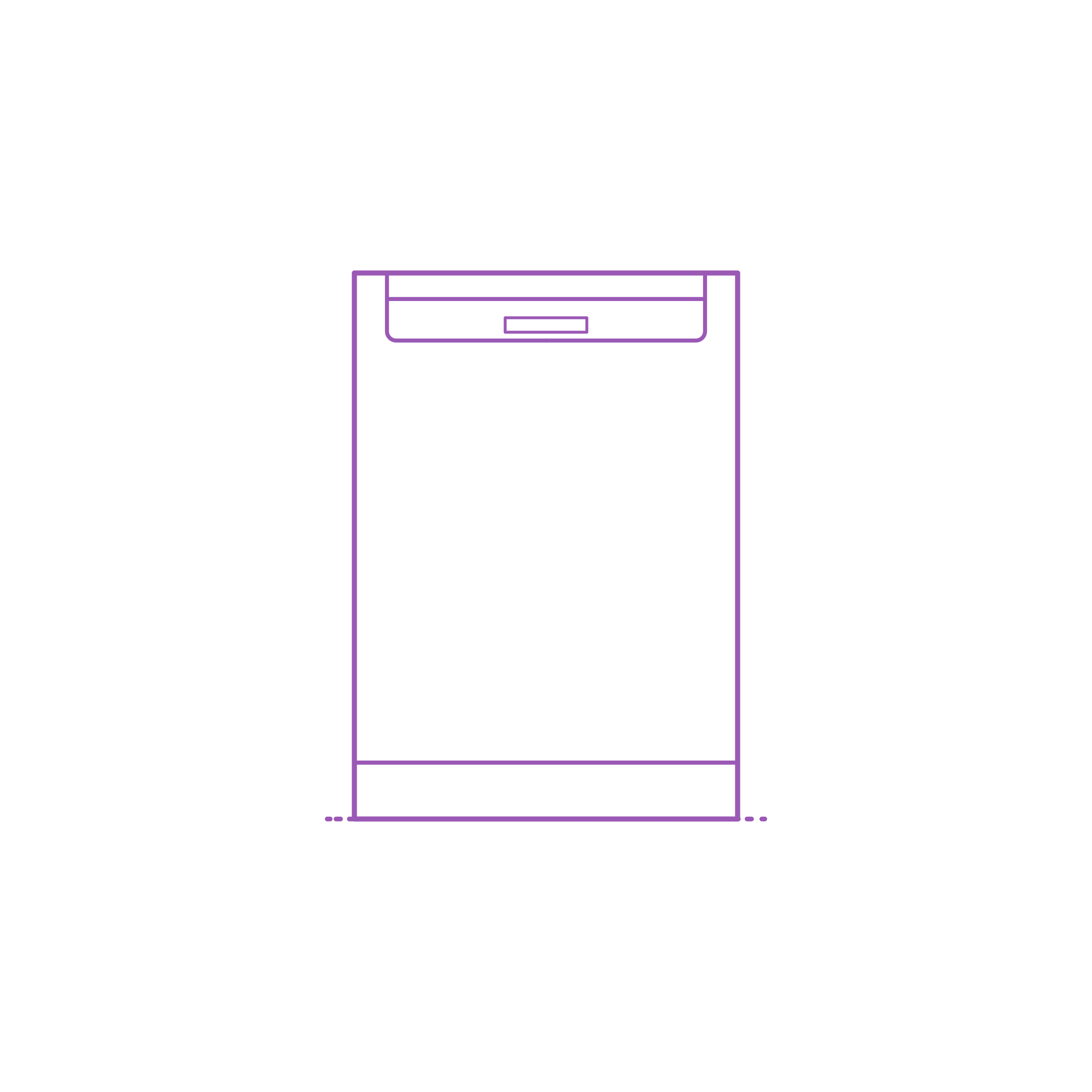 Fixtures Dishwashers Bosch 800 Series Recessed Handle Dishwasher 24 Inch Outline Icon Svg Set Free Vectors